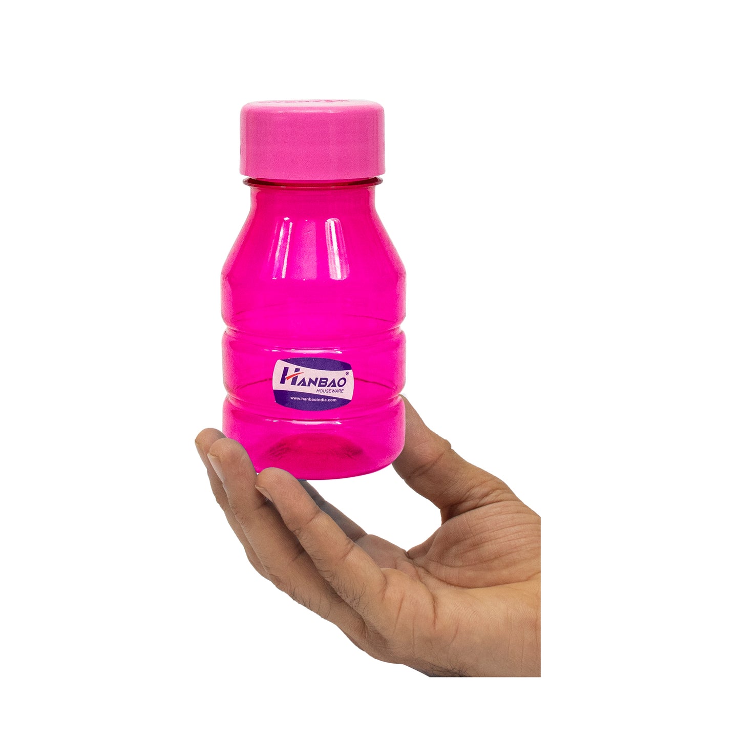 HANBAO Plastic Water Bottle, 250ml, Set of 6